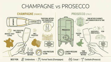 Champagne or Prosecco? The Sparkling Battle for Your Glass