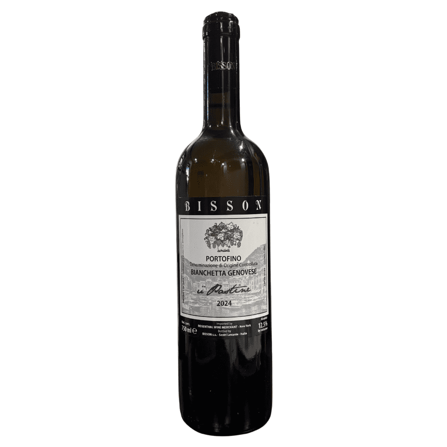 Bisson U Pastine Bianchetta Genovese 2024 white wine bottle
